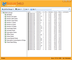 Baseline Shield EndPoint Manager screenshot